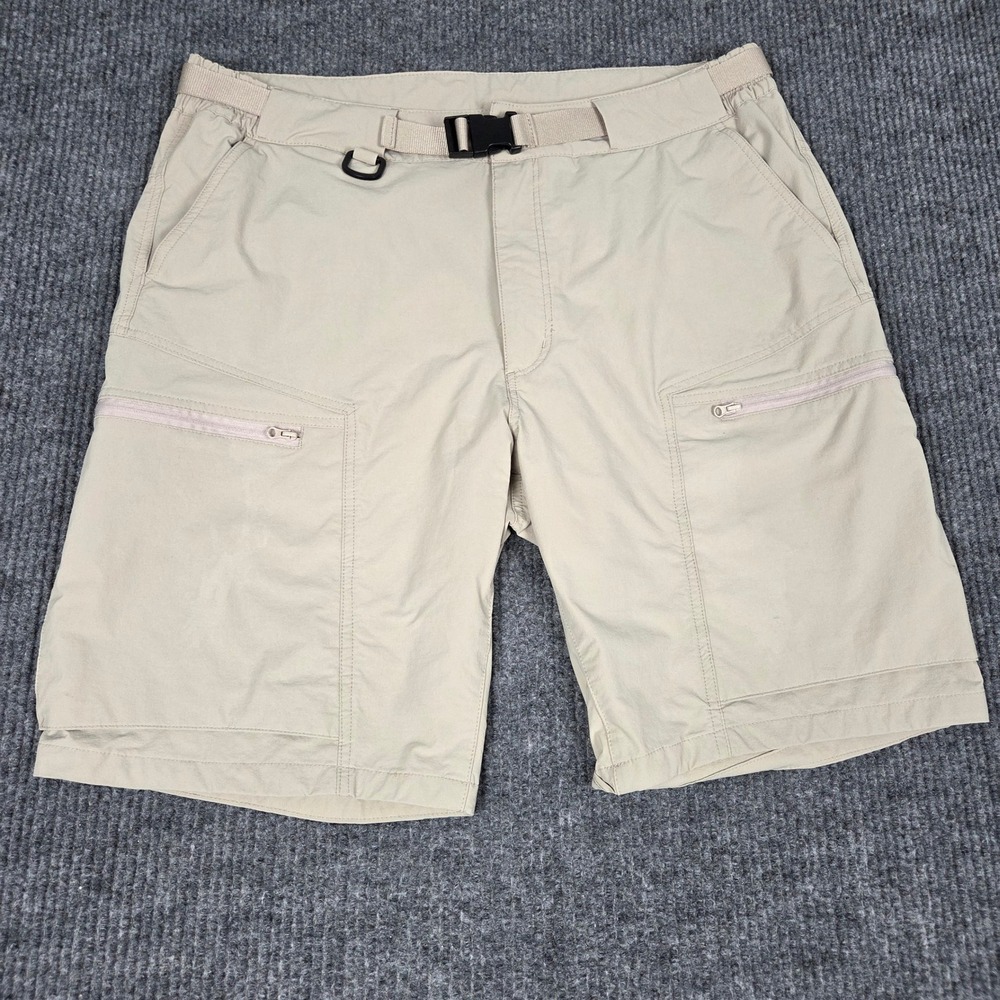 Free Soldier Mens Tactical Cargo Shorts Tan Size 38 Nylon Spandex Hiking Outdoor